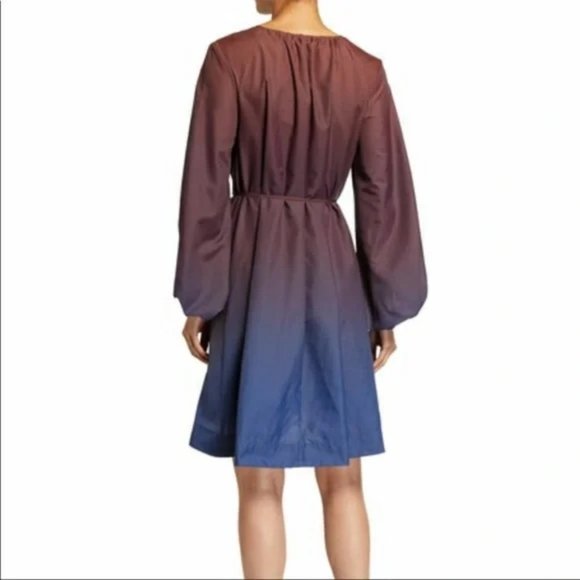 STAUD Ombre Moray Dress - Tawny Port - Picture 6 of 7